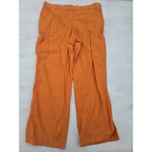 Koi By Kathy Peterson Scrubs Pants Orange Cargo Pockets Size 2X Medical Nurse